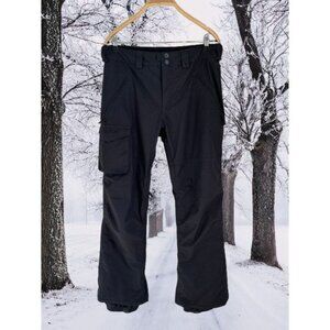 Burton Outdoor Black Snowboard Pants Waterproof Thermolite Insulated Medium